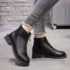 Leather chelsea boots black, ankle boots