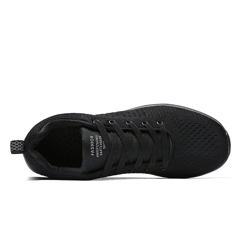 Men's breathable mesh running shoes - top view