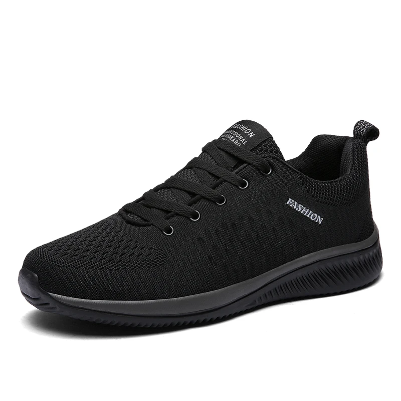 Men's running sneakers - black and red colorways